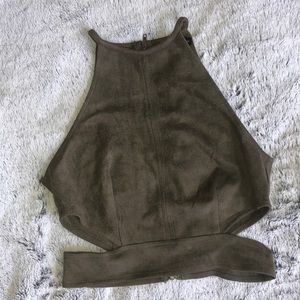 Suade Crop Top